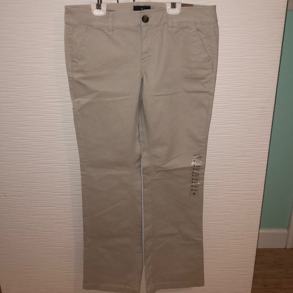 NWT kickboot khaki jeans